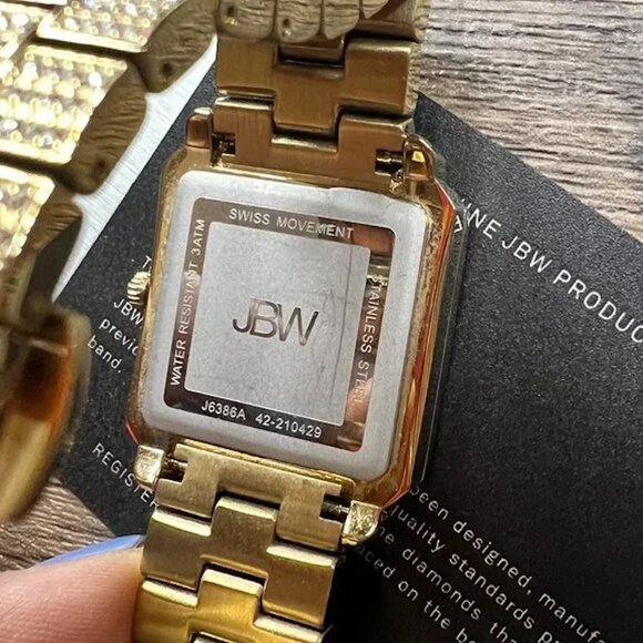 JBW Women\'s Watch 18K Gold Plated Swiss Quartz Diamonds Swarovski Crystals main image 5